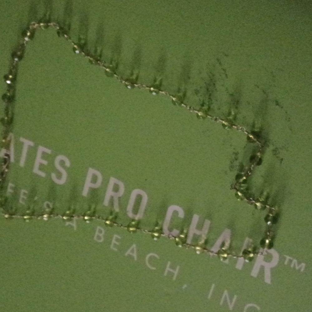 Green beaded necklace